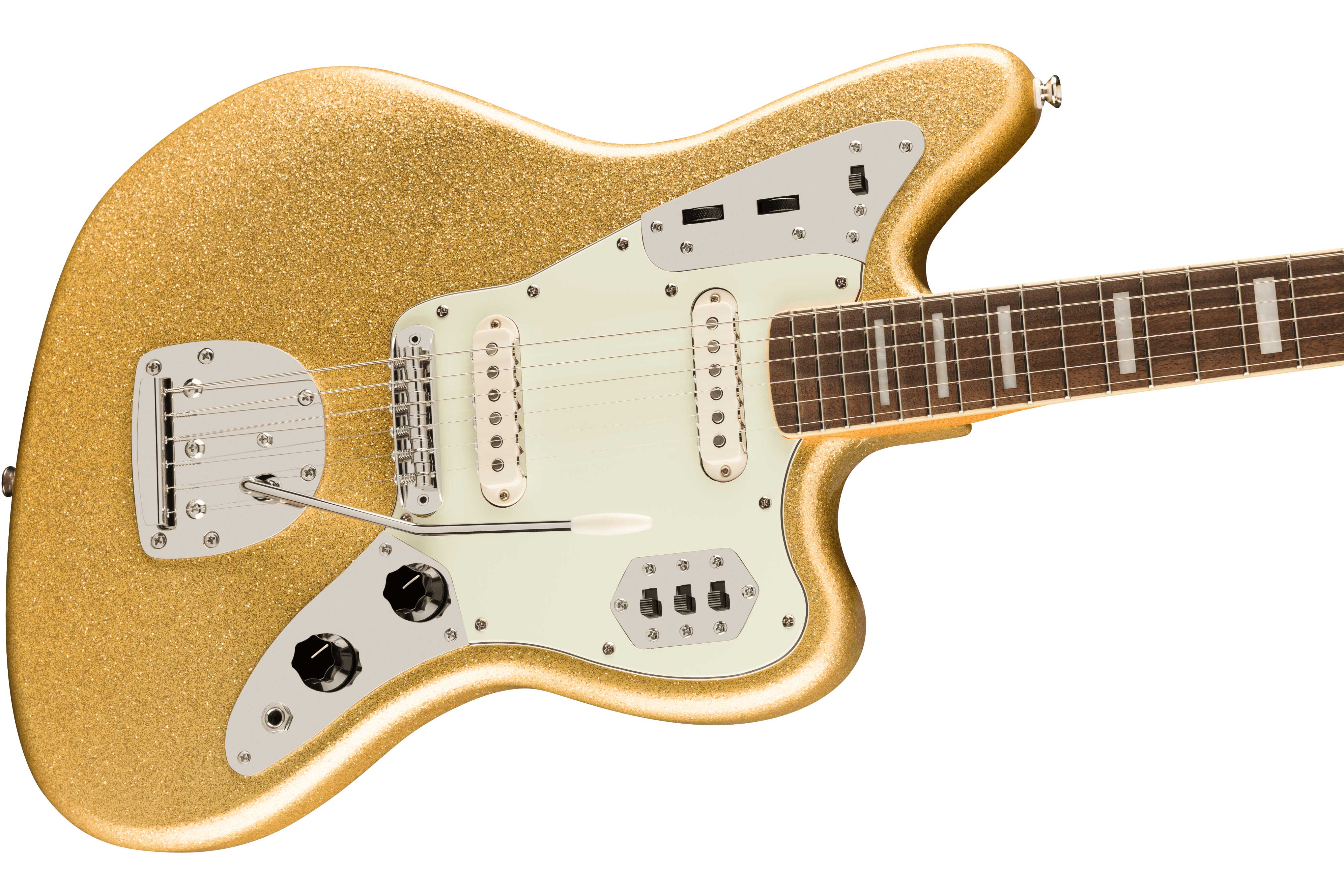 Squier Limited Edition Classic Vibe 70s Jaguar Gold Sparkle