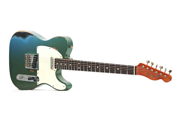 Fender Custom Shop 1963 Telecaster Heavy Relic Greened Out Lake Placid Blue Over Black Masterbuilt by Levi Perry Fender Custom Shop 1963 Telecaster Heavy Relic Greened Out Lake Placid Blue Over Black Masterbuilt by Levi Perry