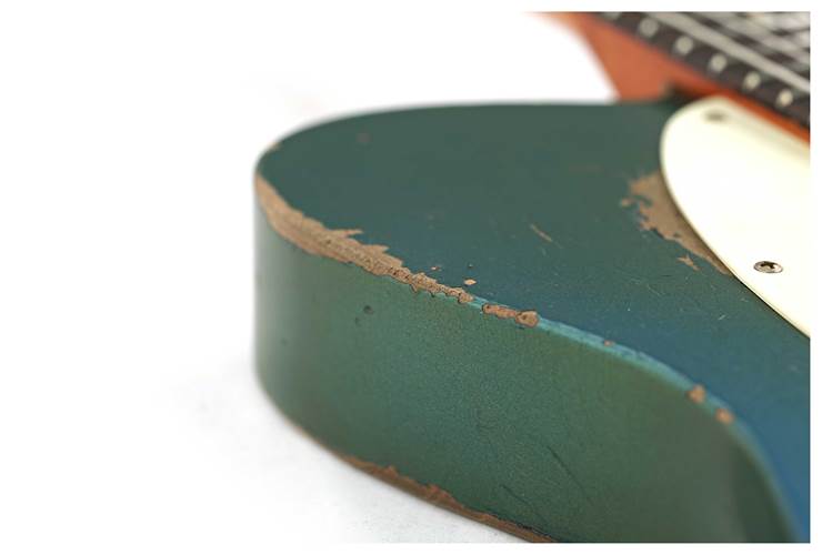 Fender Custom Shop 1963 Telecaster Heavy Relic Greened Out Lake Placid Blue Over Black Masterbuilt by Levi Perry Fender Custom Shop 1963 Telecaster Heavy Relic Greened Out Lake Placid Blue Over Black Masterbuilt by Levi Perry