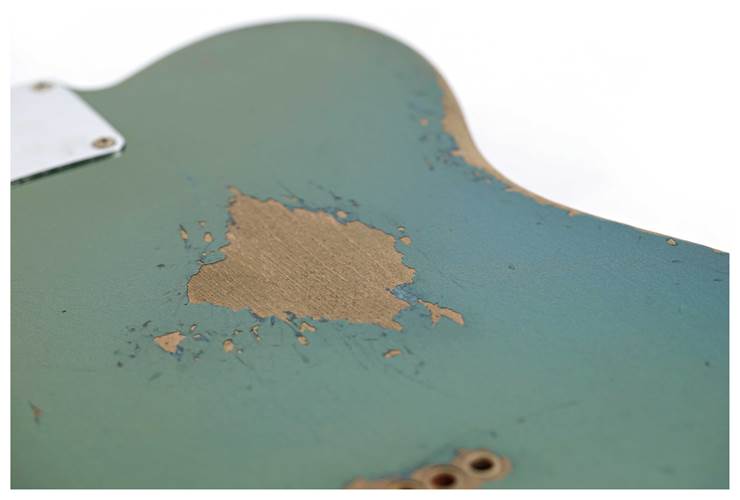 Fender Custom Shop 1963 Telecaster Heavy Relic Greened Out Lake Placid Blue Over Black Masterbuilt by Levi Perry Fender Custom Shop 1963 Telecaster Heavy Relic Greened Out Lake Placid Blue Over Black Masterbuilt by Levi Perry