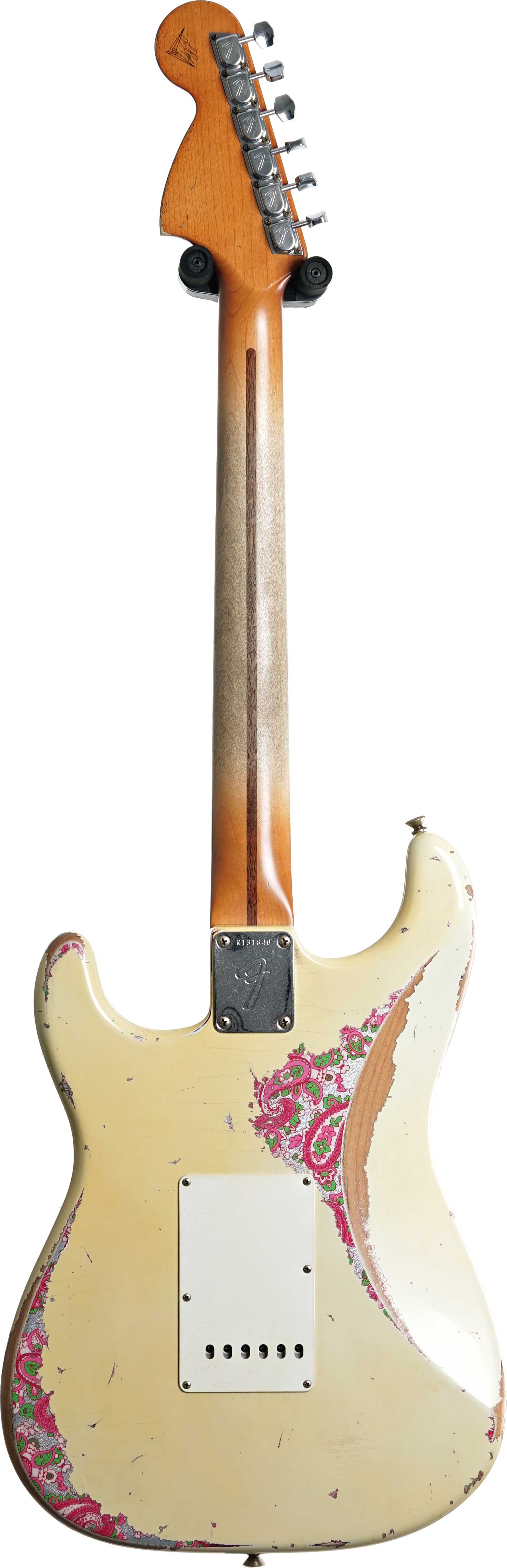 Fender Custom Shop 1969 Stratocaster HSS Heavy Relic Aged Olympic White Over Paisley Masterbuilt by Levi Perry