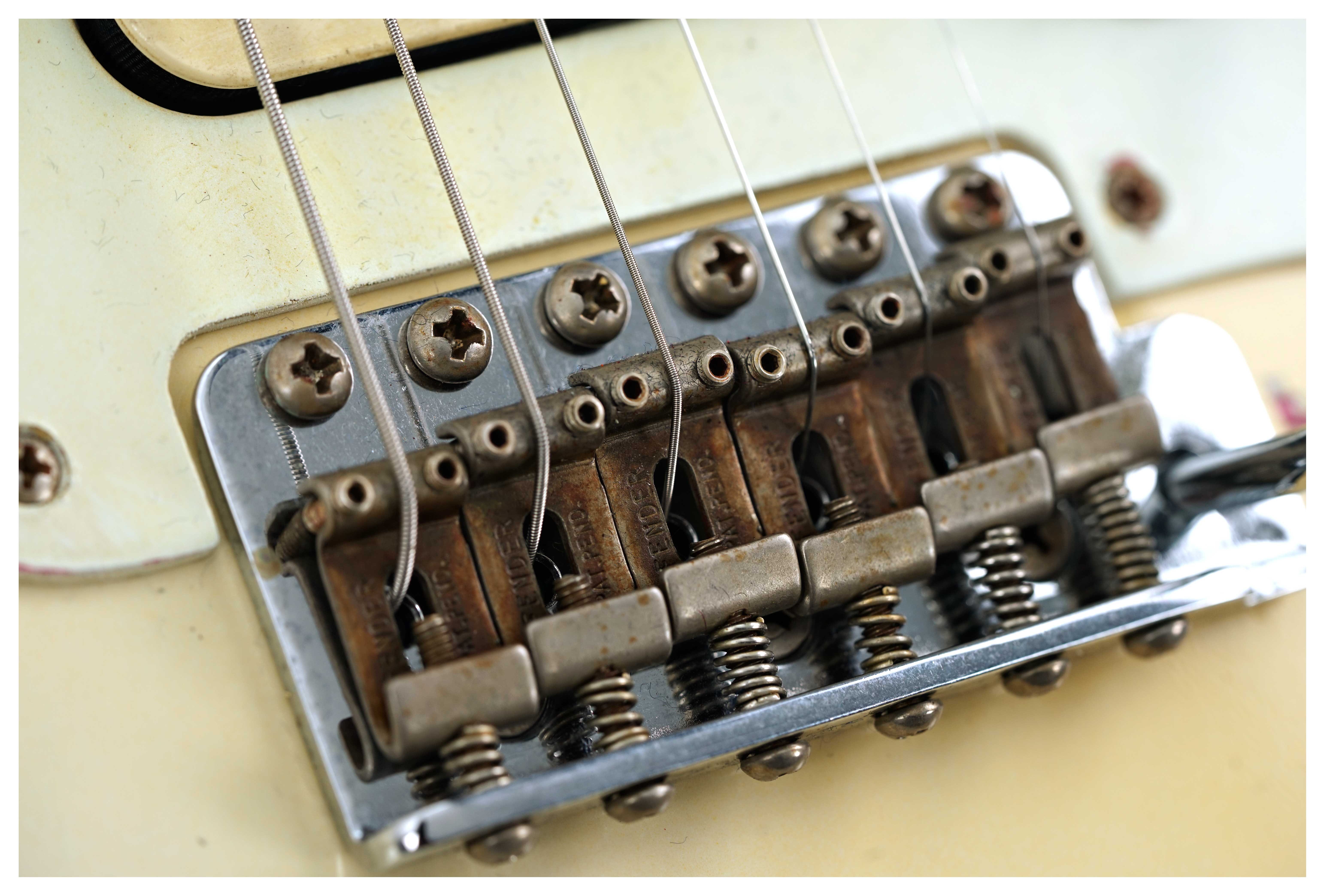 Fender Custom Shop 1969 Stratocaster HSS Heavy Relic Aged Olympic White Over Paisley Masterbuilt by Levi Perry