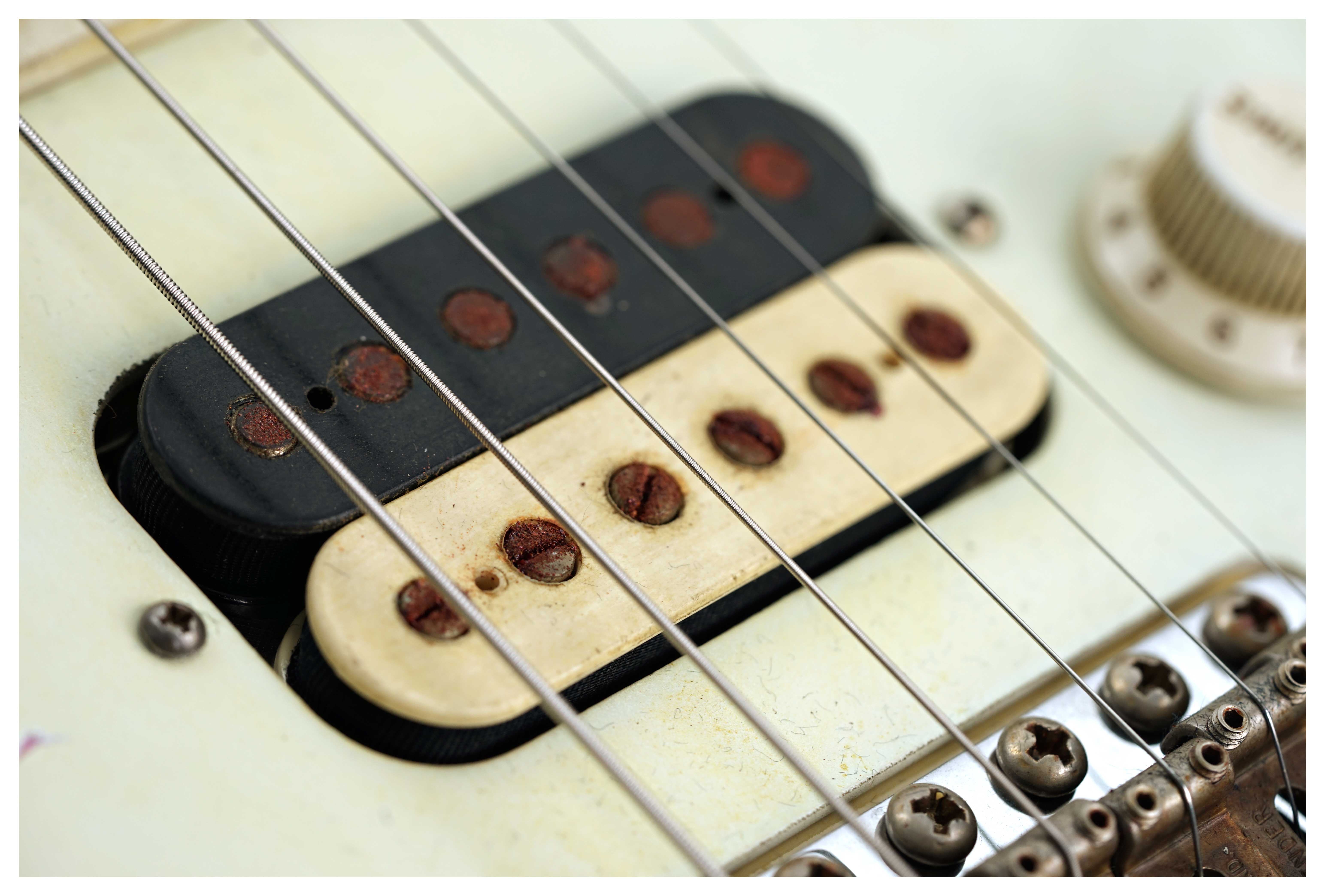 Fender Custom Shop 1969 Stratocaster HSS Heavy Relic Aged Olympic White Over Paisley Masterbuilt by Levi Perry