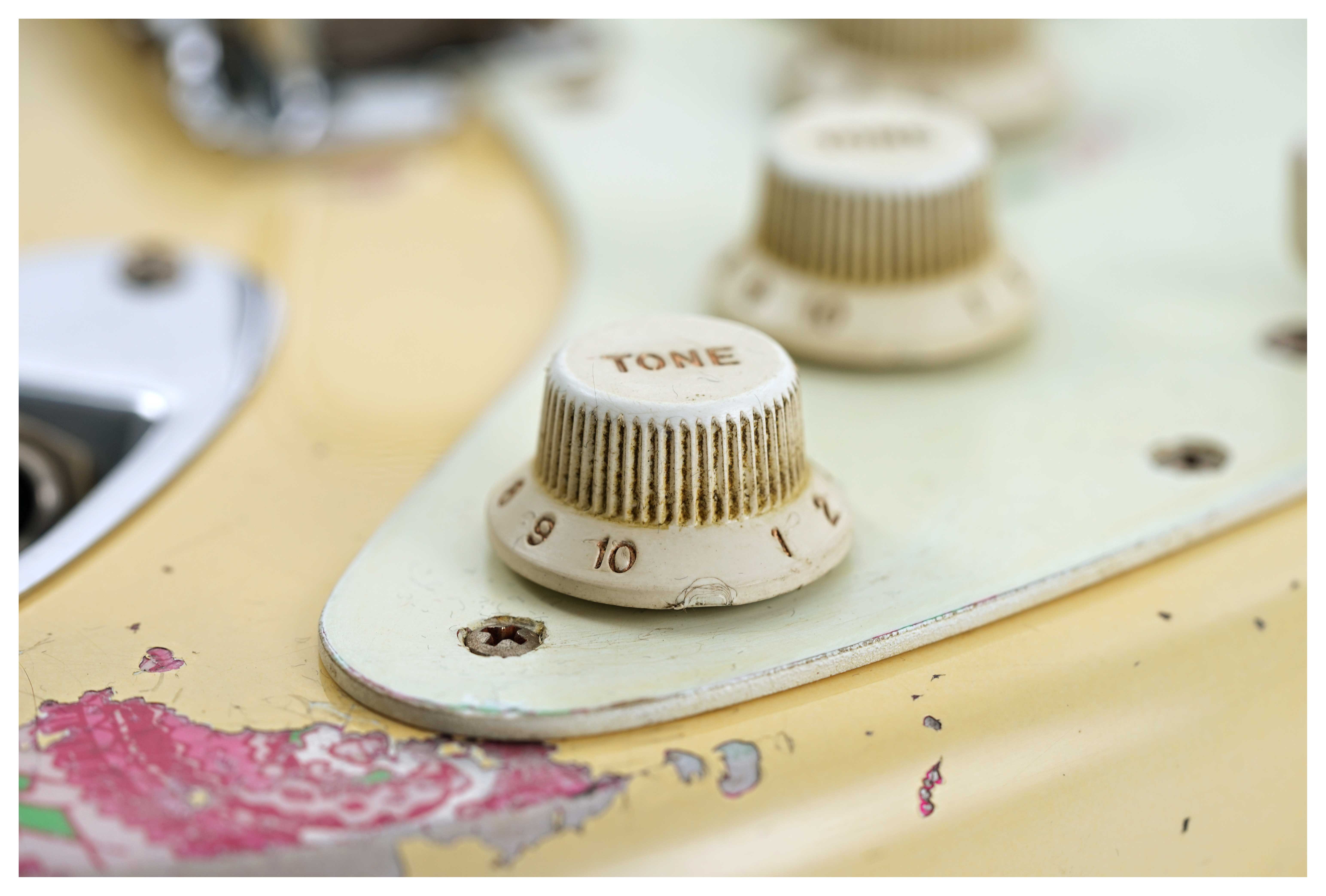 Fender Custom Shop 1969 Stratocaster HSS Heavy Relic Aged Olympic White Over Paisley Masterbuilt by Levi Perry