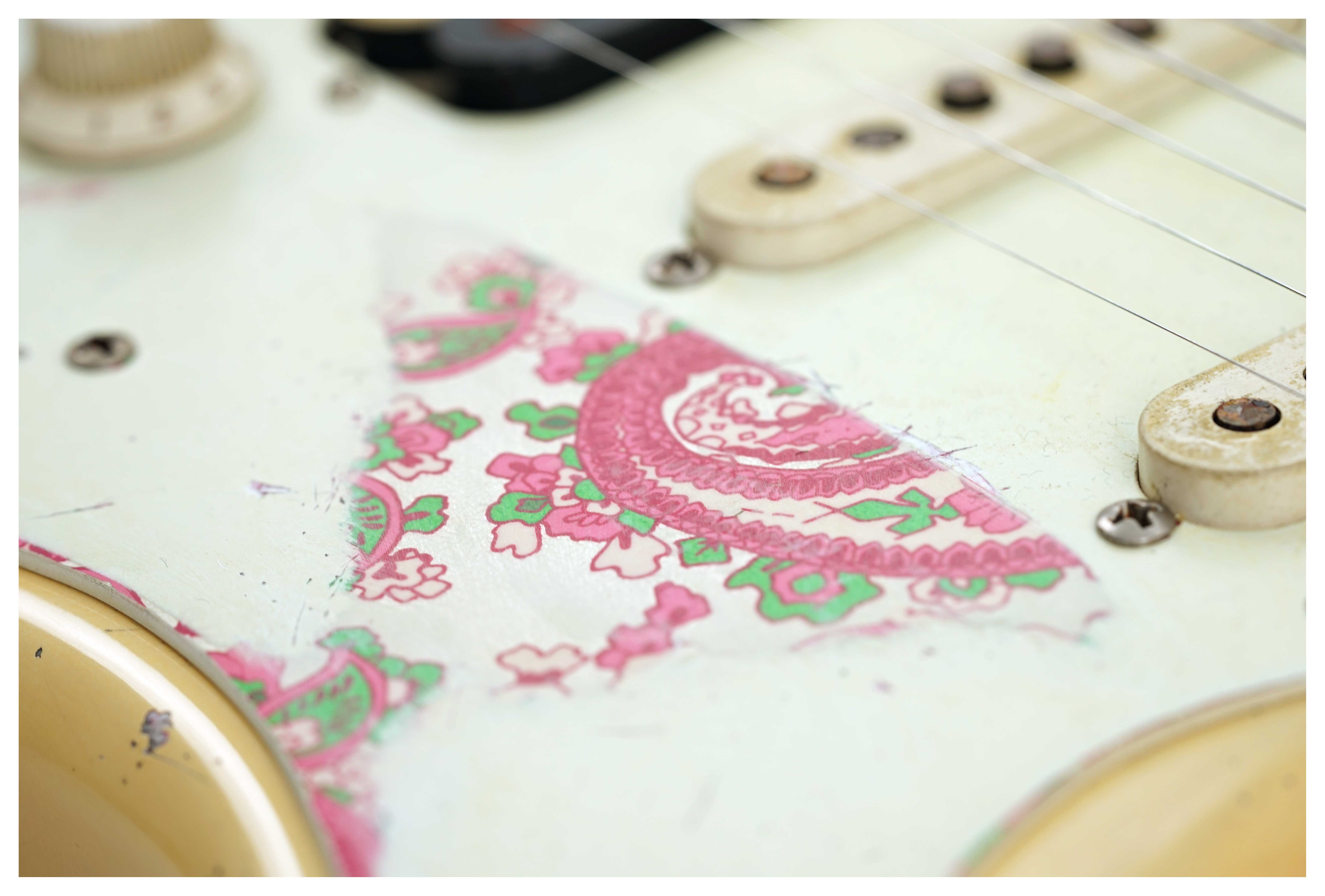 Fender Custom Shop 1969 Stratocaster HSS Heavy Relic Aged Olympic White Over Paisley Masterbuilt by Levi Perry