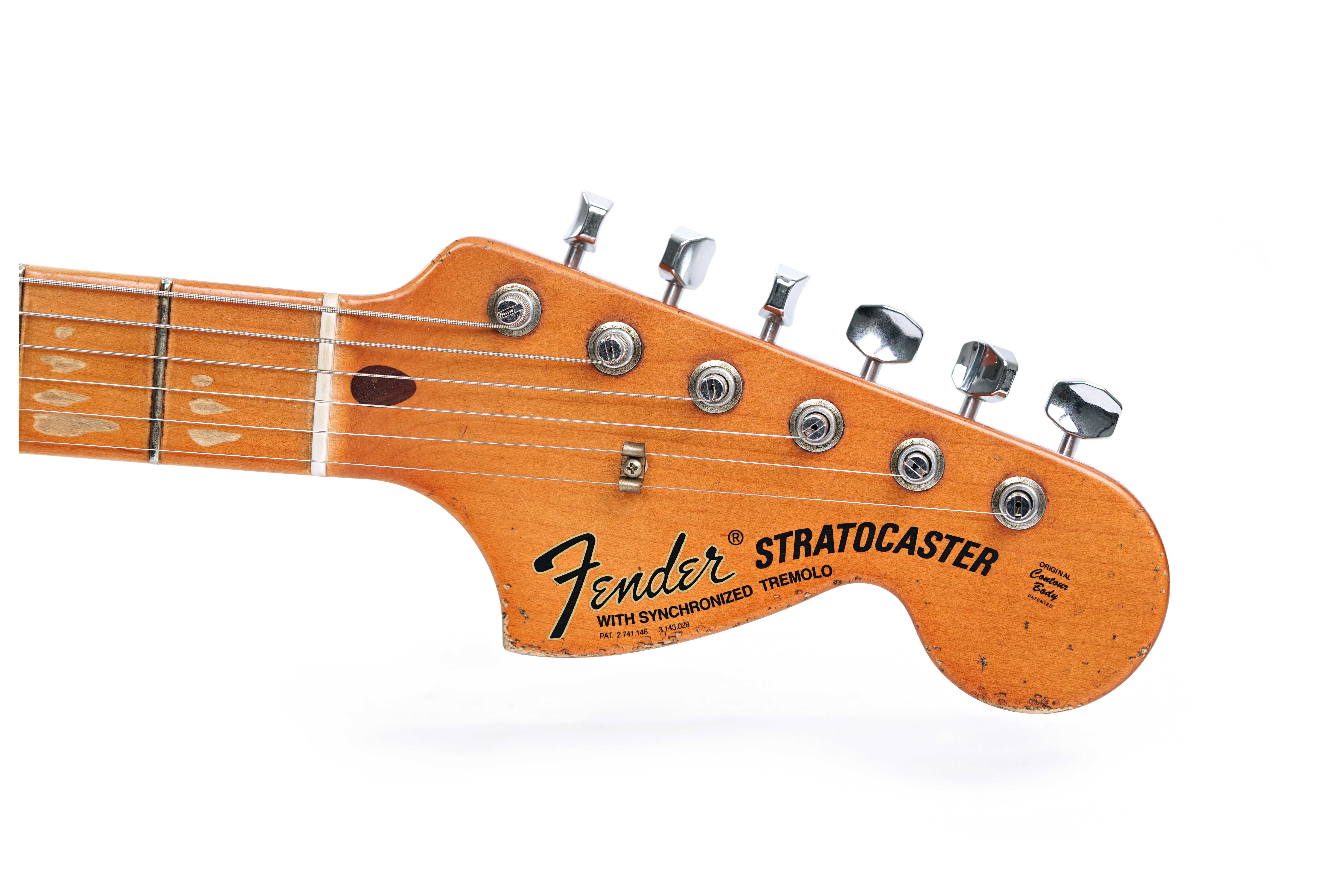 Fender Custom Shop 1969 Stratocaster HSS Heavy Relic Aged Olympic White Over Paisley Masterbuilt by Levi Perry