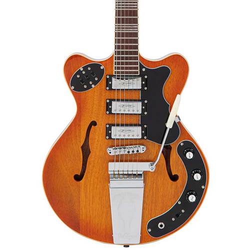 Vintage Revo Series Superthin Guitar Amberburst Vintage Revo Series Superthin Guitar Amberburst