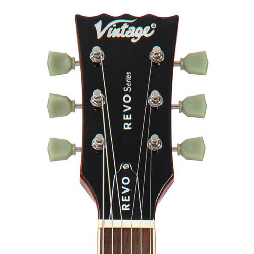 Vintage Revo Series Superthin Guitar Amberburst Vintage Revo Series Superthin Guitar Amberburst