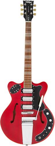 Vintage Revo Series Superthin Guitar Cherry Red Vintage Revo Series Superthin Guitar Cherry Red