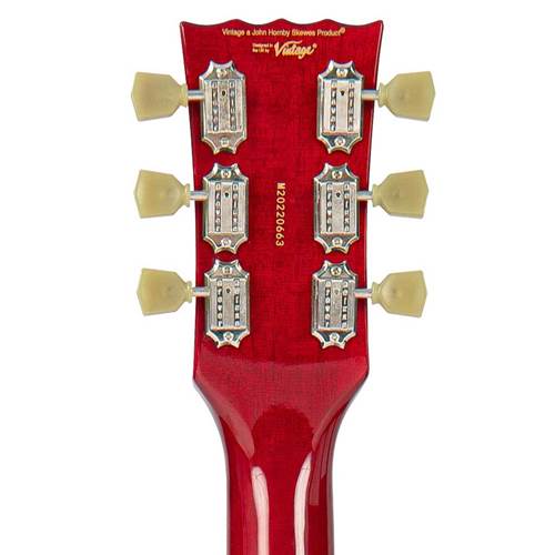 Vintage Revo Series Superthin Guitar Cherry Red Vintage Revo Series Superthin Guitar Cherry Red
