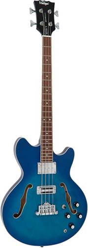 Vintage Revo Series Supreme Semi Acoustic Short Scale Bass Blueburst Vintage Revo Series Supreme Semi Acoustic Short Scale Bass Blueburst