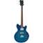 Vintage Revo Series Supreme Semi Acoustic Short Scale Bass Blueburst Front View