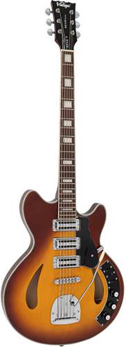 Vintage Revo Series Custom Supreme Baritone Guitar Tobacco Sunburst Vintage Revo Series Custom Supreme Baritone Guitar Tobacco Sunburst