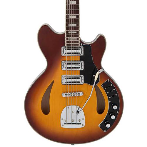 Vintage Revo Series Custom Supreme Baritone Guitar Tobacco Sunburst Vintage Revo Series Custom Supreme Baritone Guitar Tobacco Sunburst