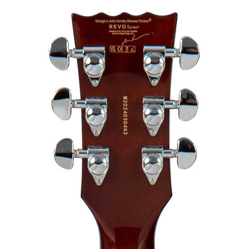 Vintage Revo Series Custom Supreme Baritone Guitar Tobacco Sunburst Vintage Revo Series Custom Supreme Baritone Guitar Tobacco Sunburst