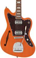 Vintage Revo Series Surfmaster Thinline Twin Guitar Trans Orange