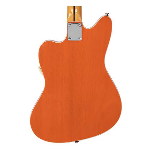 Vintage Revo Series Surfmaster Thinline Twin Guitar Trans Orange Vintage Revo Series Surfmaster Thinline Twin Guitar Trans Orange