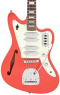 Vintage Revo Series Surfmaster Quad Guitar Firenza Red
