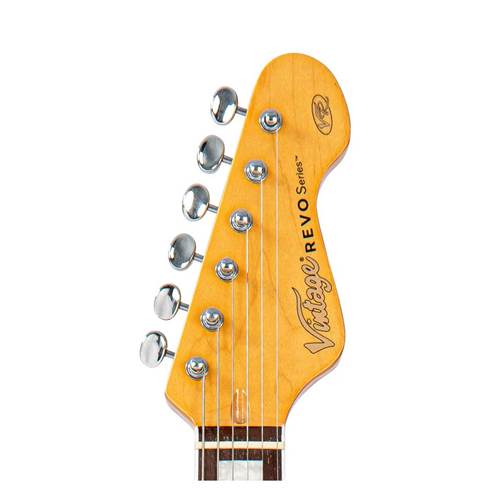 Vintage Revo Series Surfmaster Quad Guitar Firenza Red Vintage Revo Series Surfmaster Quad Guitar Firenza Red