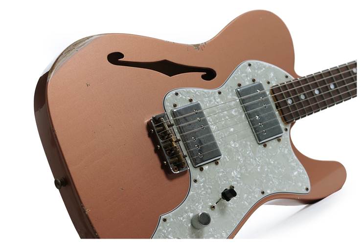 Fender Custom Shop Bobbed Thinline Telecaster Copper Penny Relic Fender Custom Shop Bobbed Thinline Telecaster Copper Penny Relic