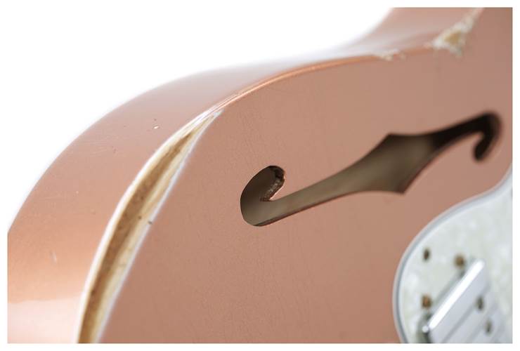 Fender Custom Shop Bobbed Thinline Telecaster Copper Penny Relic Fender Custom Shop Bobbed Thinline Telecaster Copper Penny Relic
