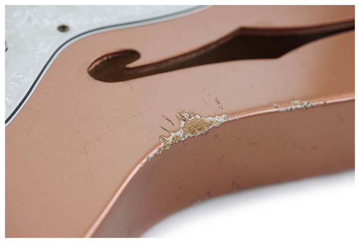 Fender Custom Shop Bobbed Thinline Telecaster Copper Penny Relic Fender Custom Shop Bobbed Thinline Telecaster Copper Penny Relic