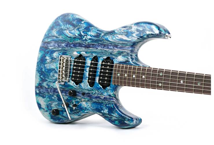 Tyler Rear Rout Tyler Japan Studio Elite Rear Rout HSH Arctic Mint Schmear | guitarguitar