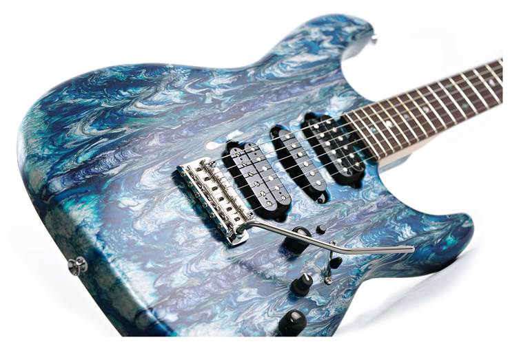 Tyler Rear Rout Tyler Japan Studio Elite Rear Rout HSH Arctic Mint Schmear | guitarguitar