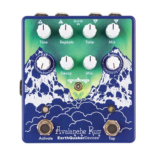 EarthQuaker Devices Avalanche Run V2 Aurora Borealis Limited Edition Reverb and Delay Pedal