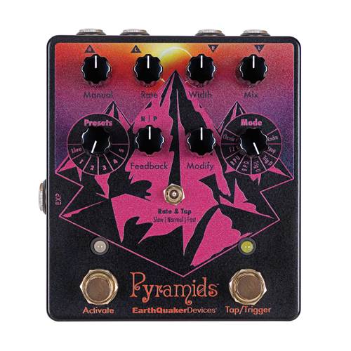 EarthQuaker Devices Pyramids Solar Eclipse Limited Edition Stereo Flanger Pedal