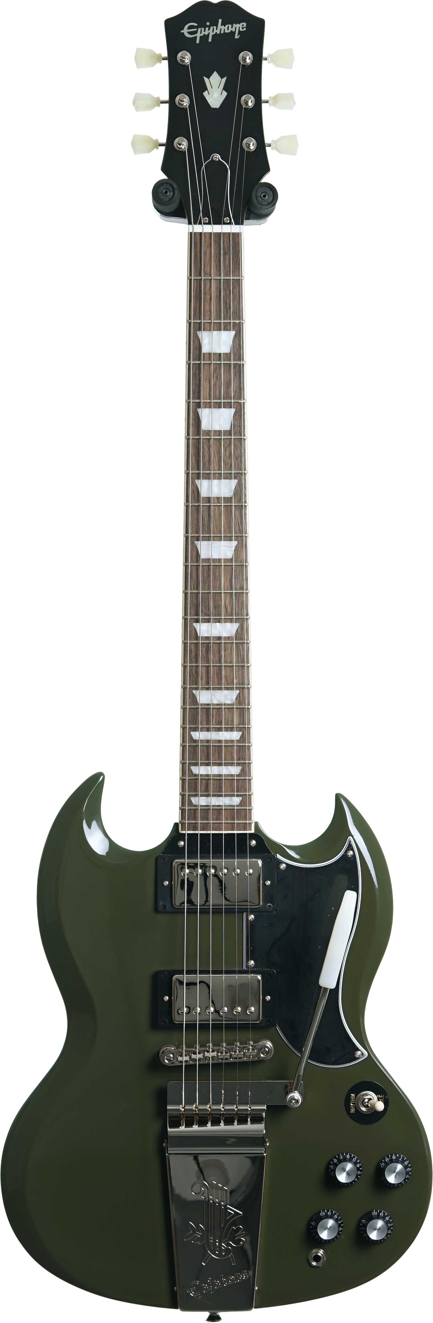 Epiphone SG Standard 61 Maestro Vibrola Olive Drab