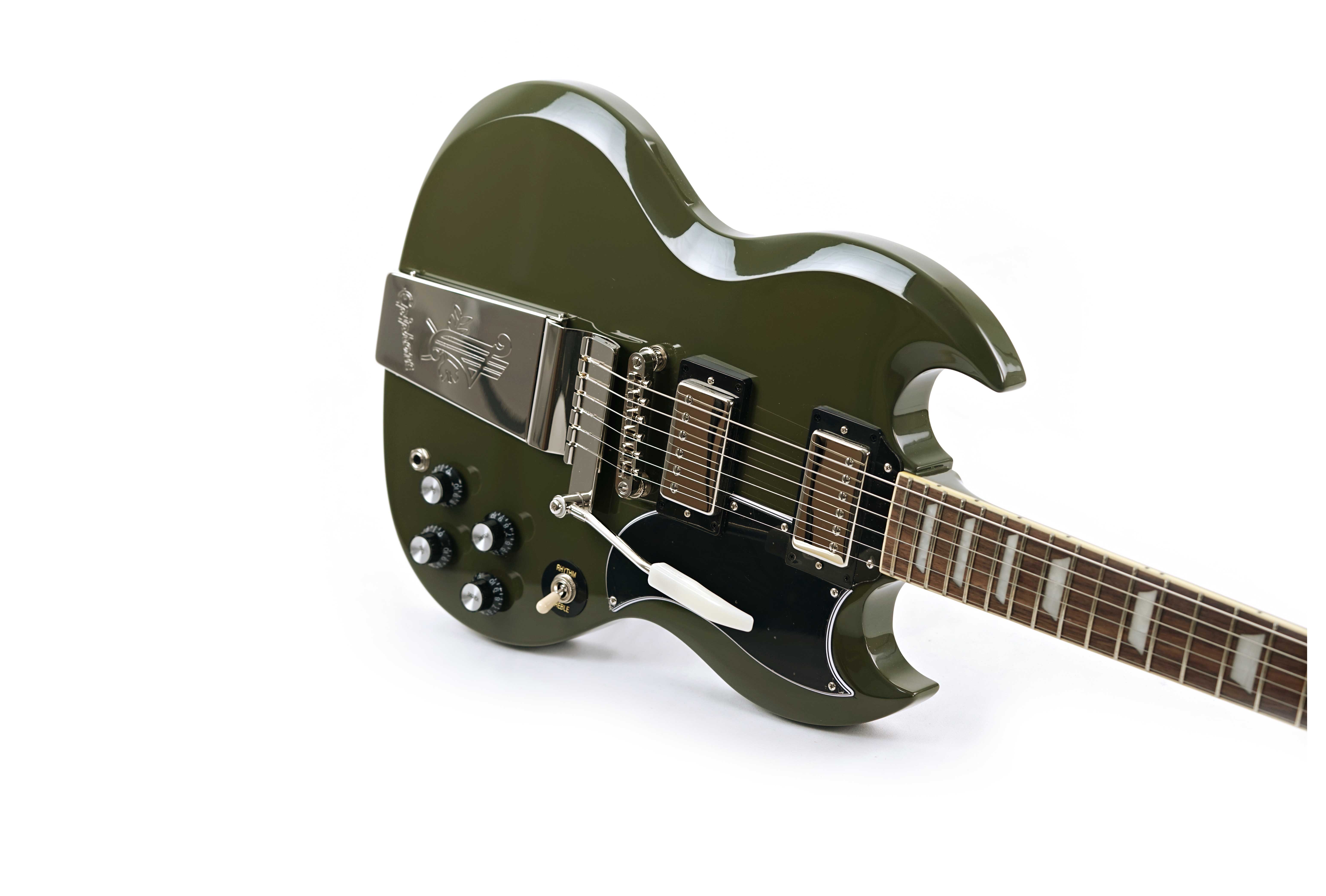 Epiphone SG Standard 61 Maestro Vibrola Olive Drab UK Exclusive