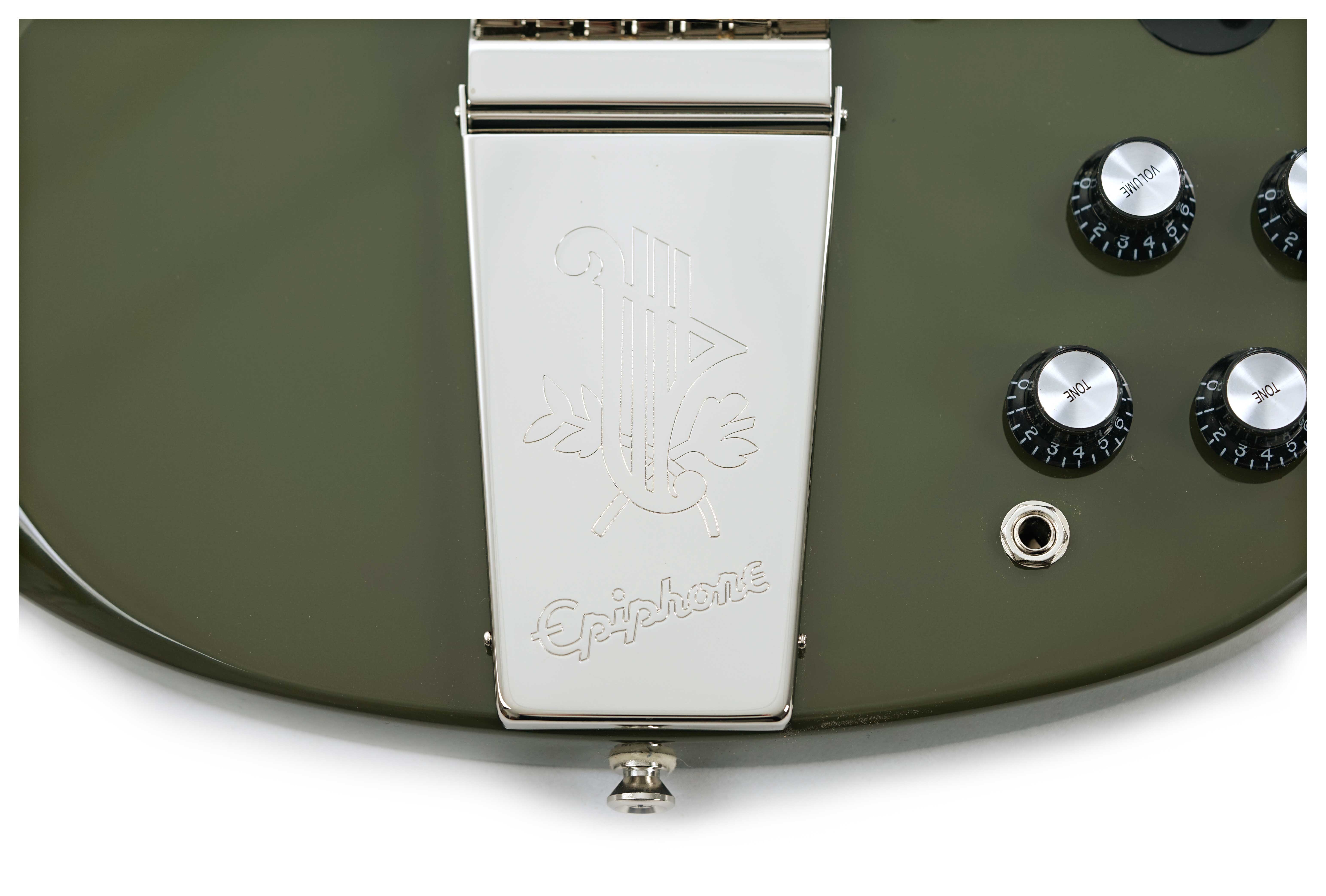 Epiphone SG Standard 61 Maestro Vibrola Olive Drab UK Exclusive