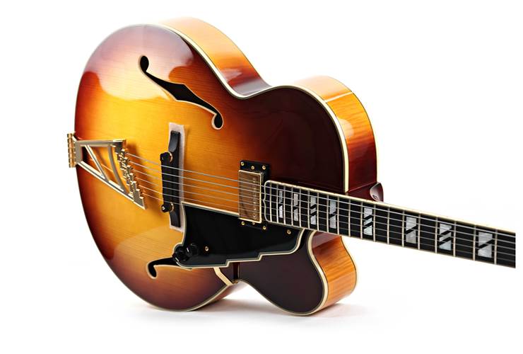 D'Angelico Archtop Single Cutaway Hollow Body Dark Iced Tea Burst (Ex-Demo) #W2400485 D'Angelico Archtop Single Cutaway Hollow Body Dark Iced Tea Burst (Ex-Demo) #W2400485