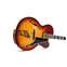 D'Angelico Excel EXL-1 Archtop Single Cutaway Hollow Body Dark Iced Tea Burst Front View