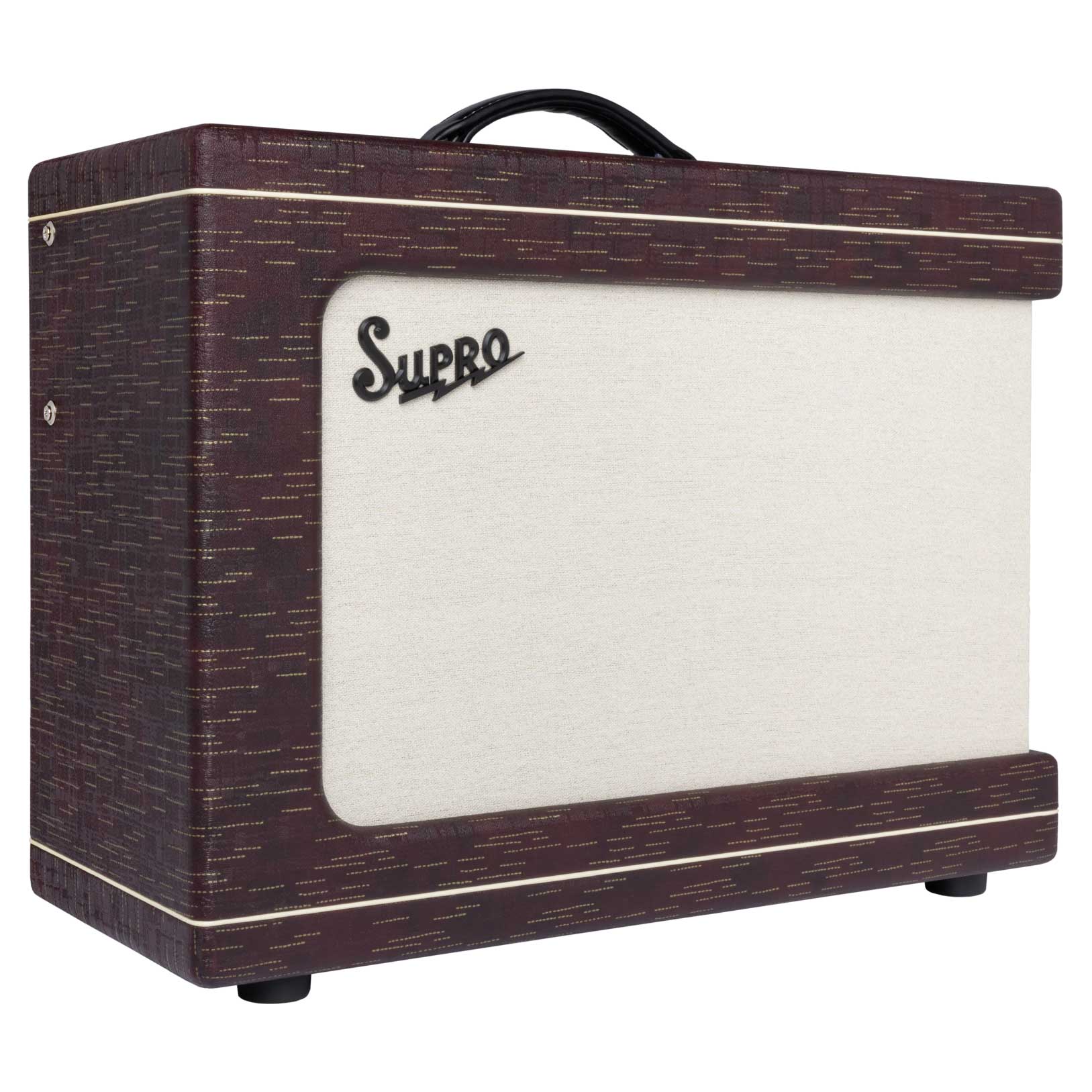 Supro Custom USA Ambassador 35/50 2x10 Combo Valve Amp Burgundy Gold Scandia