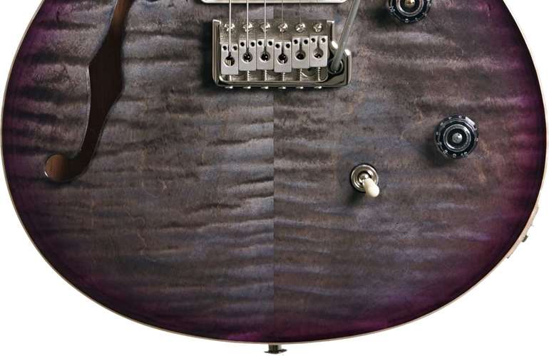 PRS CE24 Semi Hollow Faded Grey Black Purple Burst  #0378249 PRS CE24 Semi Hollow Faded Grey Black Purple Burst  #0378249