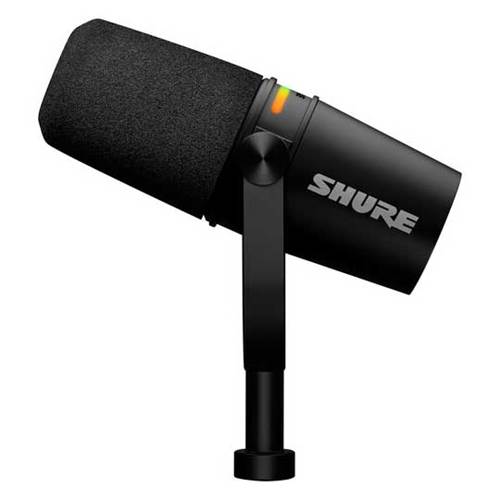 Shure MV7+ Black Hybrid USB/XLR Microphone Shure MV7+ Black Hybrid USB/XLR Microphone