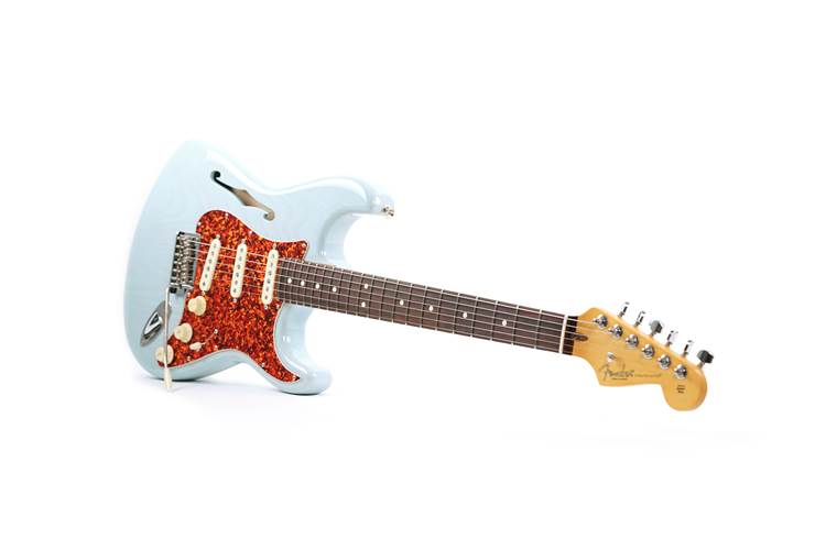 Fender Limited Edition American Pro II Thinline Stratocaster Daphne Blue Rosewood Fingerboard Fender Limited Edition American Pro II Thinline Stratocaster Daphne Blue Rosewood Fingerboard