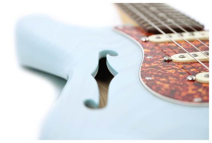 Fender Limited Edition American Pro II Thinline Stratocaster Daphne Blue Rosewood Fingerboard Fender Limited Edition American Pro II Thinline Stratocaster Daphne Blue Rosewood Fingerboard