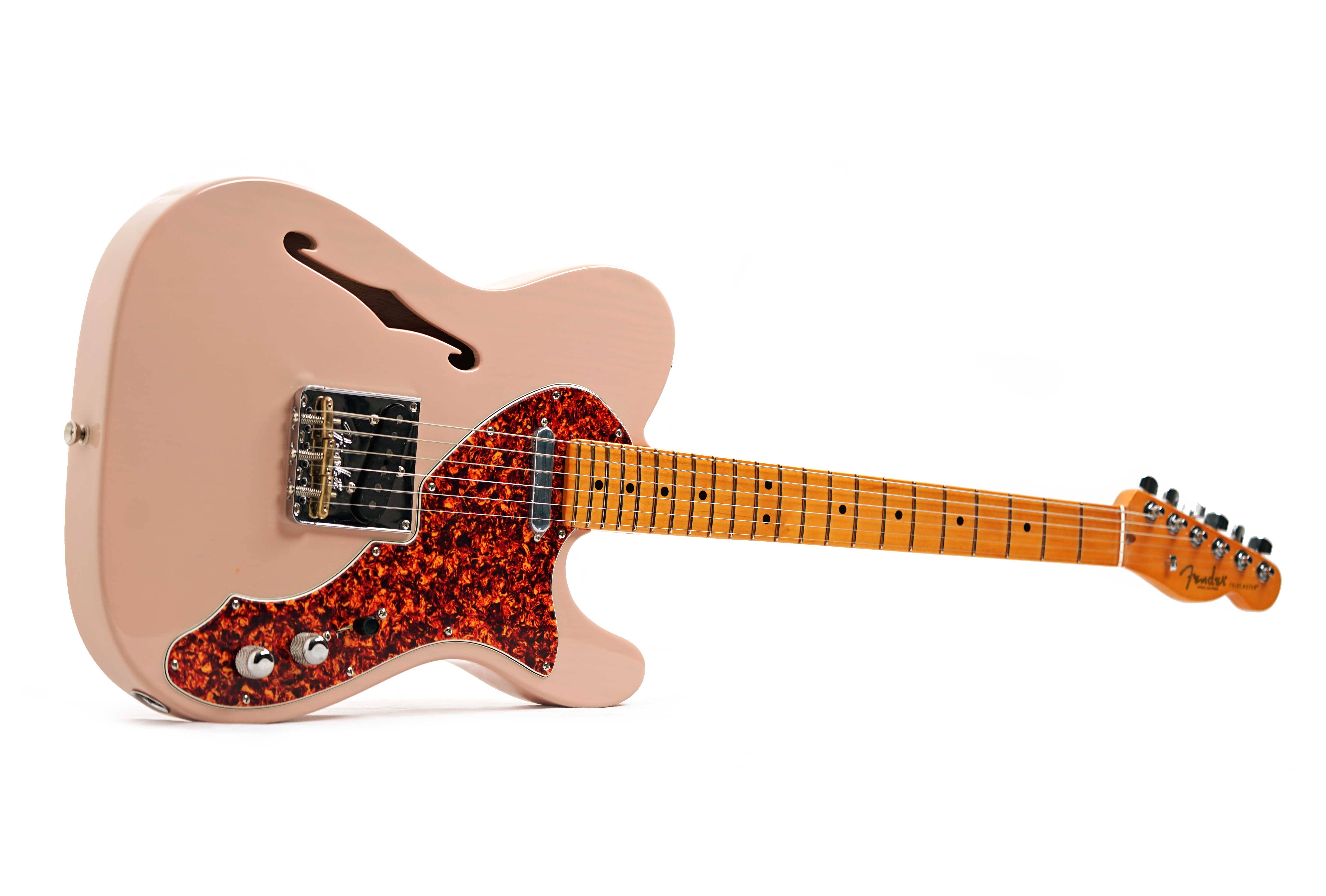 Fender Limited Edition American Pro II Thinline Telecaster Shell Pink Maple Fingerboard (Nearly New) #US23114370