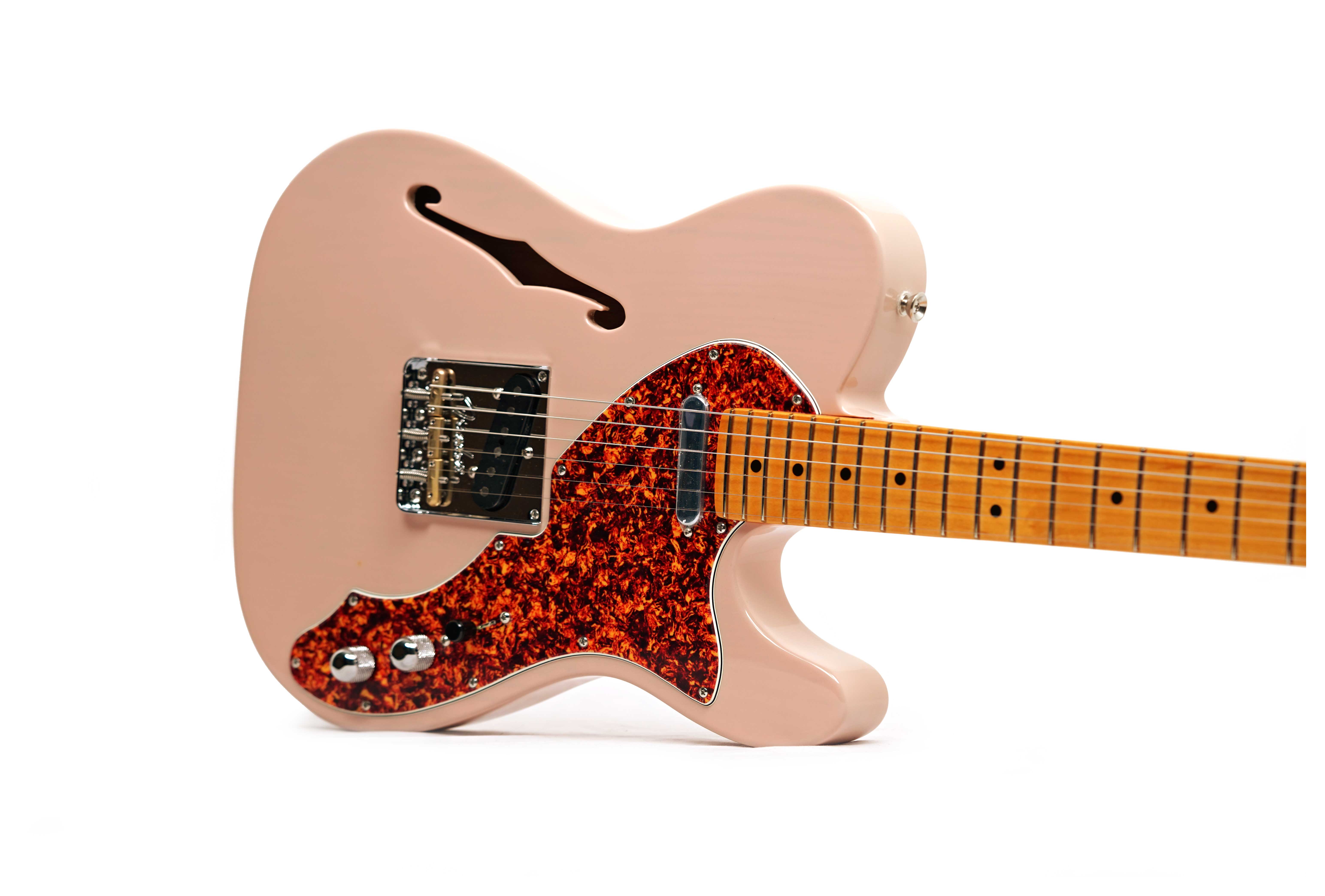 Fender Limited Edition American Pro II Thinline Telecaster Shell Pink Maple Fingerboard (Nearly New) #US23114370