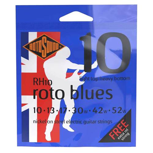 Rotosound Roto Blues Light Top/Heavy Bottom 10-52