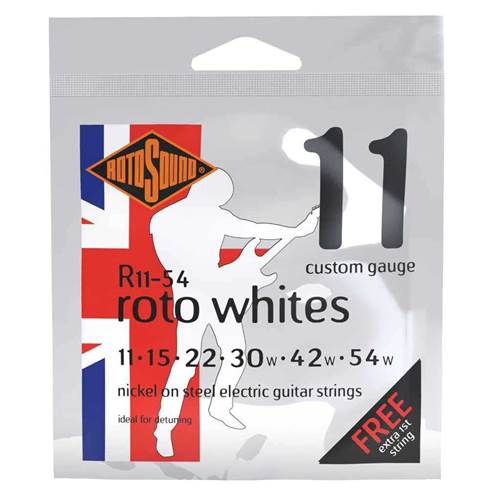 Rotosound Roto Whites Medium Top/Heavy Bottom 11-54