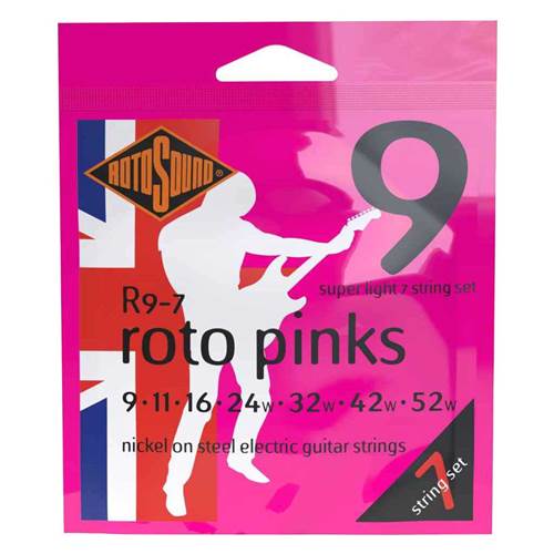 Rotosound Roto Pinks Super Light 7-String 9-52