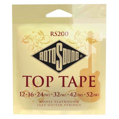 Rotosound Top Tape Flatwound Electric Guitar Strings 12-52