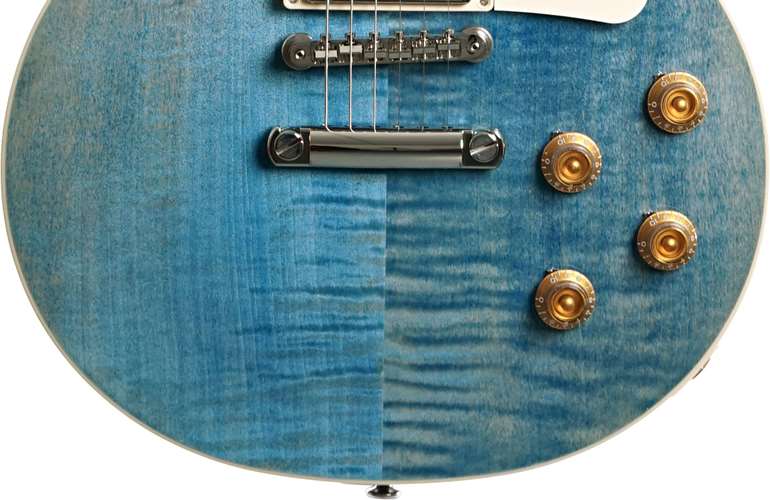 Gibson Les Paul Standard 50s Figured Top Ocean Blue #225740251 Gibson Les Paul Standard 50s Figured Top Ocean Blue #225740251