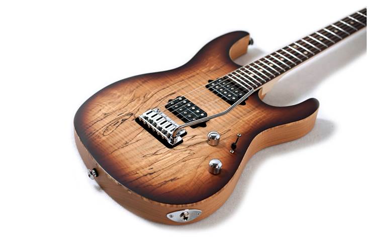 Suhr Custom Modern Top 18 Dark Brown Burst #79883 Suhr Custom Modern Top 18 Dark Brown Burst #79883