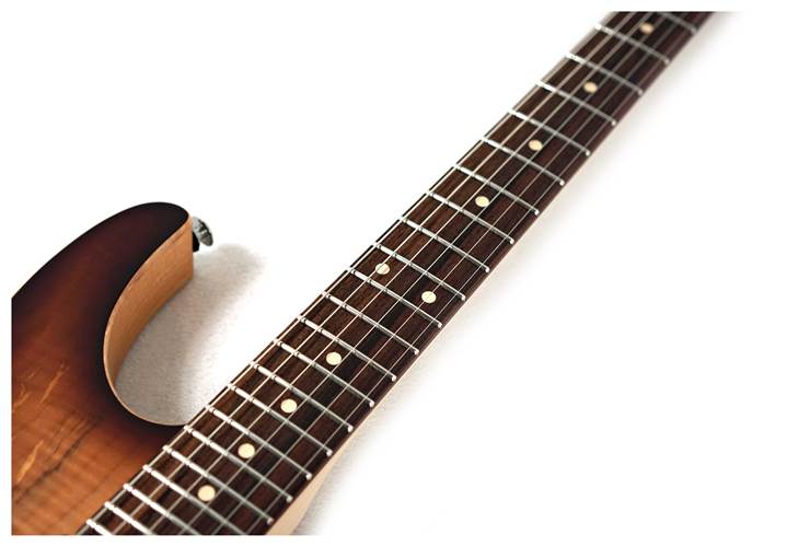 Suhr Custom Modern Top 18 Dark Brown Burst #79883 Suhr Custom Modern Top 18 Dark Brown Burst #79883