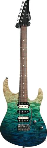 Suhr Custom Modern Aqua Blue Gradient #79832 Suhr Custom Modern Aqua Blue Gradient #79832
